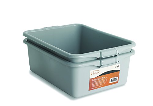 Product Cover Artisan Utility Bus Box and Storage Bin with Handles, 2-Pack