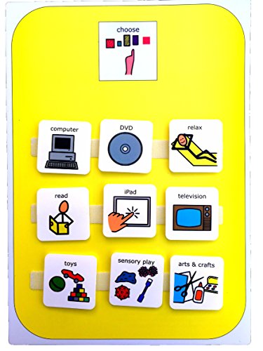 Product Cover A4 Plastic Visual ASD Activity Choice Board (Picture Communication Symbols)