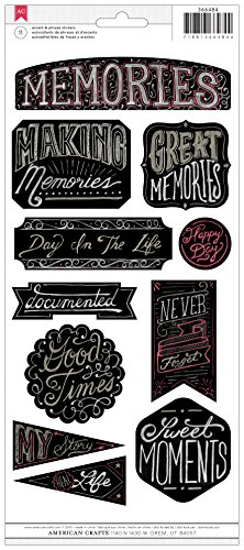 Product Cover American Crafts Chalkboard Memories Sticker, 6 by 12