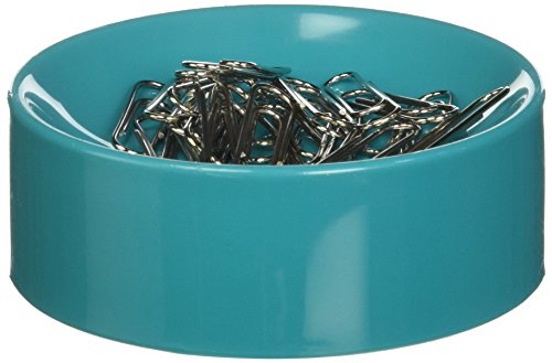 Product Cover Clipwell Magnetic Paper Clip Holder, Turquoise