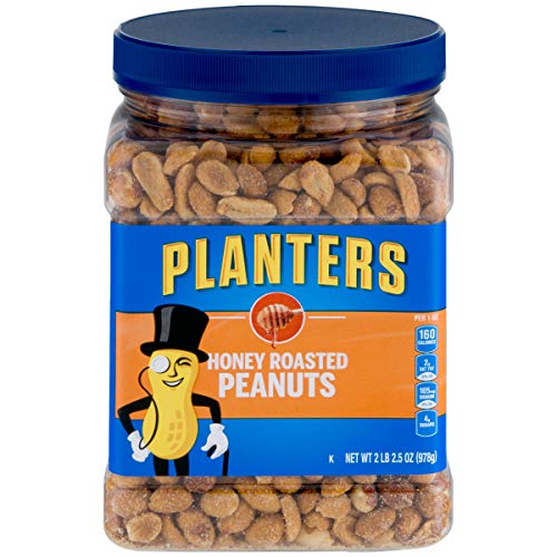 Product Cover Planters Peanuts, Honey Roasted & Salted, 34.5 Ounce Jar (Pack of 2)
