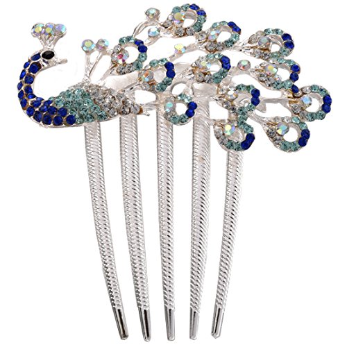 Product Cover SODIAL(R) Lovely Vintage Jewelry Crystal Peacock Hair Clips for hair clip Beauty Tools