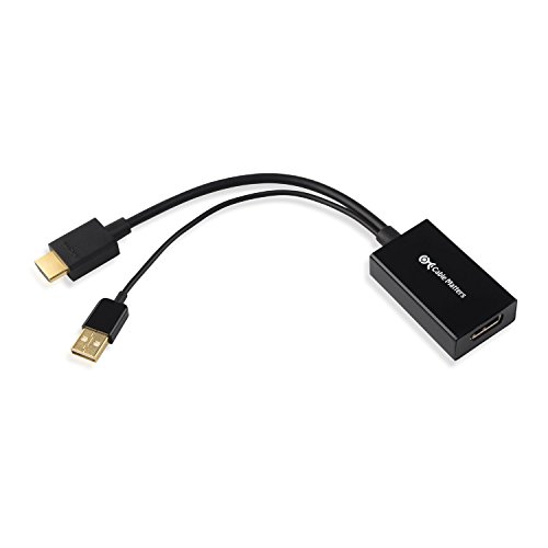 Product Cover Cable Matters® Gold Plated HDMI to DisplayPort Converter in Black