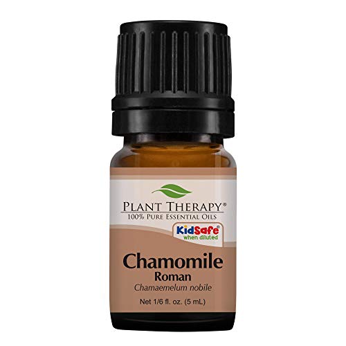 Product Cover Plant Therapy Chamomile Roman Essential Oil 100% Pure, Undiluted, Natural Aromatherapy, Therapeutic Grade 5 mL (1/6 oz)