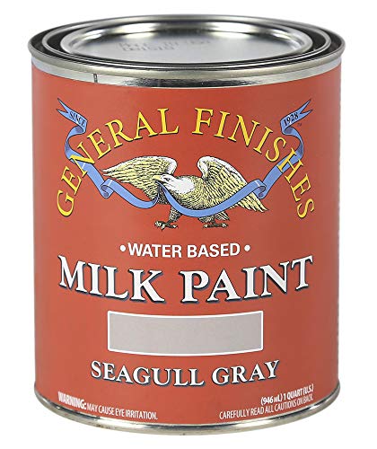 Product Cover General Finishes QSGG Milk Paint, 1 quart, Seagull Gray