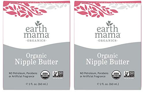 Product Cover Earth Mama Organic Nipple Butter for Breastfeeding and Dry Skin, 2 Count