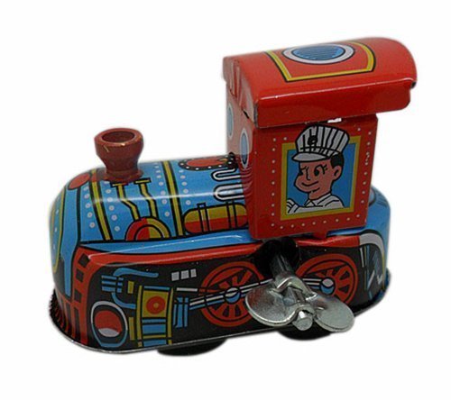 Product Cover MAGIKON Wind UP Clock Work Locomotive Tin Toy Vintage New Child Gift Collectible