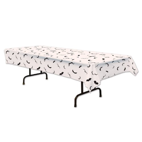 Product Cover Beistle 54097 Moustache Tablecover, 54 by 108-Inch