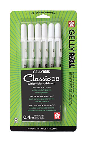 Product Cover Sakura 57488 Gelly Roll Classic 08 (Medium Pt.), 6PK Pen, White