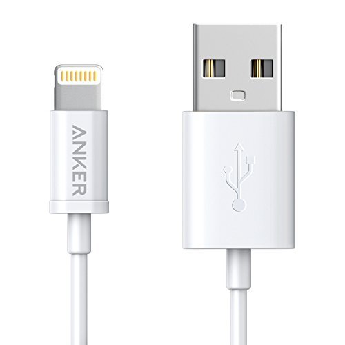 Product Cover Anker Lightning Cable / iPhone Charging Charger Cable (3ft), MFi Certified for iPhone XS / XS Max / XR / X / 8 / 8 Plus / 7 / 7 Plus / 6 / 6 Plus / 5S (White)