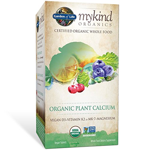 Product Cover Garden of Life mykind Organic Plant Calcium - Vegan Whole Food Supplement with D3 and K2, Gluten Free, 90 Tablets