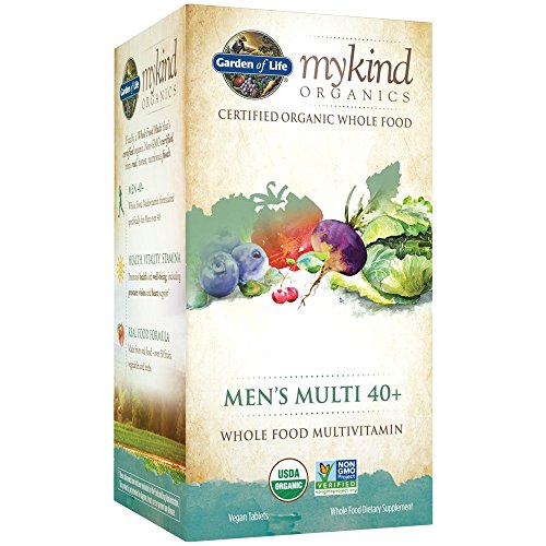 Product Cover Garden of Life Multivitamin for Men - mykind Organic Men's 40+ Whole Food Vitamin Supplement, Vegan, 120 Tablets