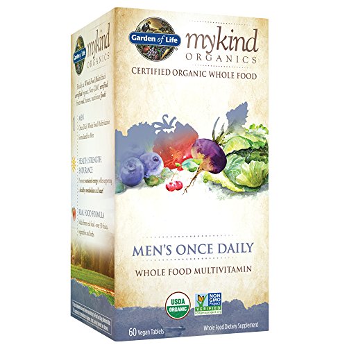 Product Cover Garden of Life Multivitamin for Men - mykind Organic Men's Once Daily Whole Food Vitamin Supplement Tablets, Vegan, 60 Count