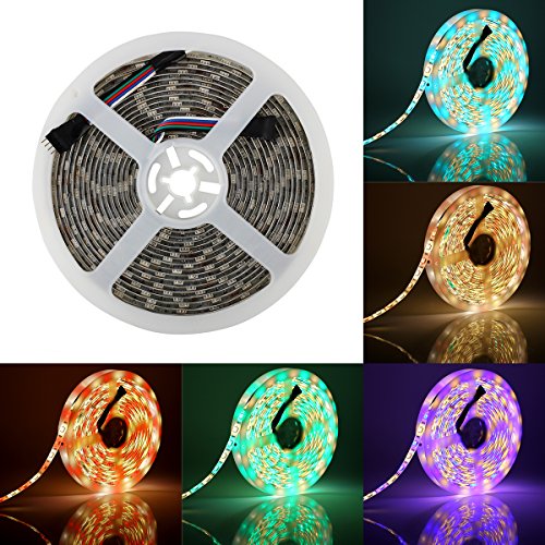Product Cover SUPERNIGHT RGBW LED Strip Light RGB Color Changing Rope Lighting with Warm White 3500K Color 16.4ft 300leds 5050 Tape Light (RGB + Warm White)