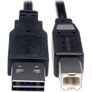 Product Cover Tripp Lite Universal Reversible USB 2.0 Hi-Speed Cable (Reversible A to B M/M) 1-ft.(UR022-001)