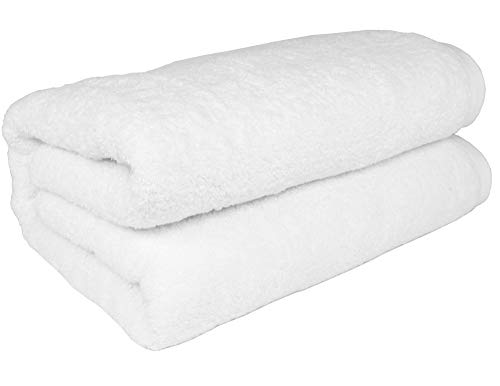 Product Cover SALBAKOS Turkish Cotton Oversized Bath Sheet, 40 by 80 Inch, White