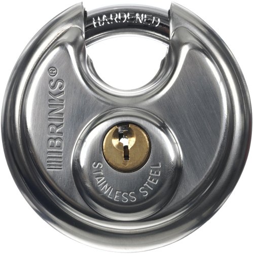 Product Cover Brinks 663-60001 2-3/8-Inch 60mm Stainless Steel Discus Padlock