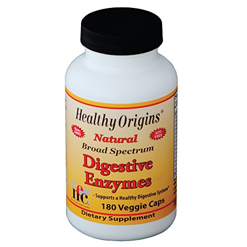 Product Cover Healthy Origins Digestive Enzymes Vegetarian Capsules, 180 Count