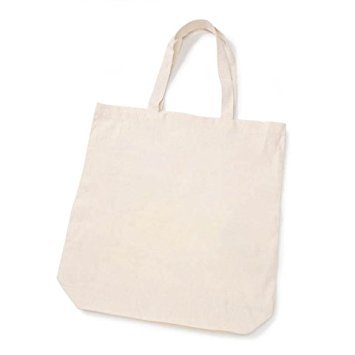 Product Cover Darice Bulk Buy DIY Crafts Eco Tote 100 Percent Cotton 15 x 16 x 4 inches (20-Pack) 1180-50