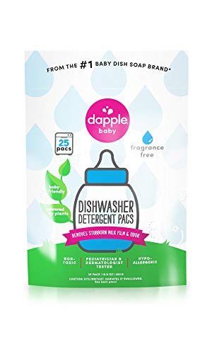 Product Cover DAPPLE Baby Dishwasher Pacs, Fragrance Free, Sulfate-Free, Hypoallergenic, 25 Count