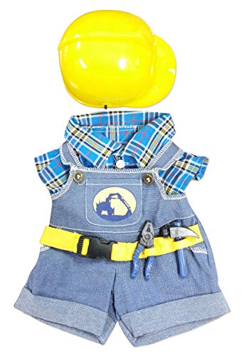 Product Cover NEW Construction Worker with Hard Hat Outfit Teddy Bear Clothes Fit 14