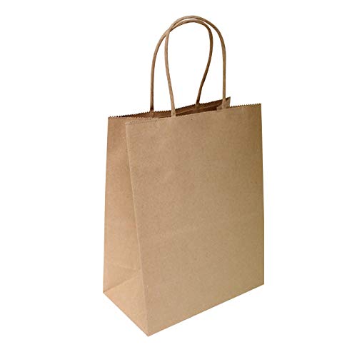 Product Cover 8x4.75x10 - 100 pcs - Brown Kraft Paper Bags, Shopping, Mechandise, Party, Gift Bags by BagSource