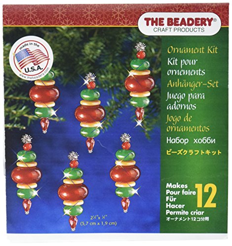 Product Cover Beadery Holiday Beaded Ornament Kit, 2.25-Inch by 0.75-Inch, Victorian Baubles, Makes 12 Ornaments