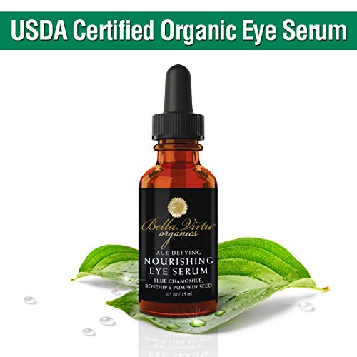 Product Cover Natural Under Eye Serum For Dark Circles & Puffiness With Rosehip Oil - Eye Bag Remover & Anti Wrinkle - Fine Lines, Crows Feet & Dark Circle Corrector (15ml)