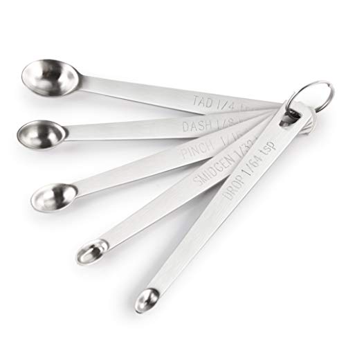 Product Cover New Star Foodservice 42924 Stainless Steel Measuring Spoons Set, Mini