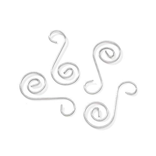 Product Cover Bulk Buy: Darice DIY Crafts Wire Ornament Hooks Silver 2 inches 18 pieces Per Pack x (6-Pack)  Total 108 Pieces  2480-02