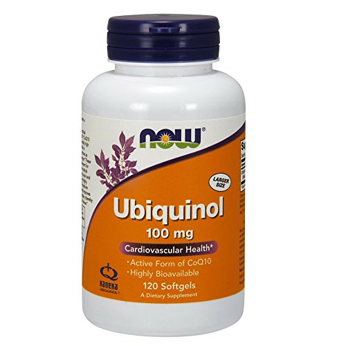 Product Cover NOW Supplements, Ubiquinol 100 mg, High Bioavailability (The Active Form of CoQ10), 120 Softgels