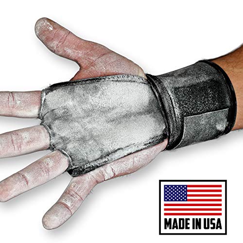 Product Cover JerkFit WODies Full Palm Protection to Reduce Hand Tearing While Adding Crucial Wrist Support for Weightlifting, Workouts WODs, Cross Training, Fitness and Calisthenics (Black, Large)