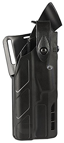 Product Cover SAFARILAND (SAFARILAND) Model 7360 7TS ALS/SLS Mid-Ride, Level III Retention Duty Holster, Fits Glock 17/22 with IT M3 Light, Right Hand, Plain Black Finish