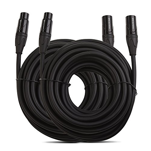 Product Cover Cable Matters 2-Pack Male to Female XLR Microphone Cable 25 Feet