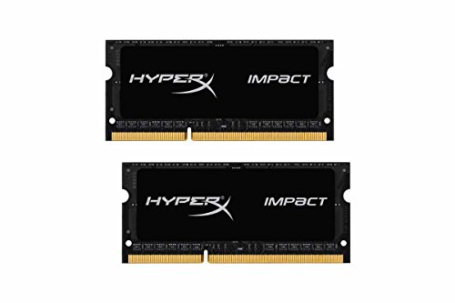 Product Cover Kingston Technology HyperX Impact 16GB (2 x 8G) 204-Pin DDR3 SO-DIMM DDR3L 1600 MHz (PC3L 12800) Laptop Memory Model HX316LS9IBK2/16