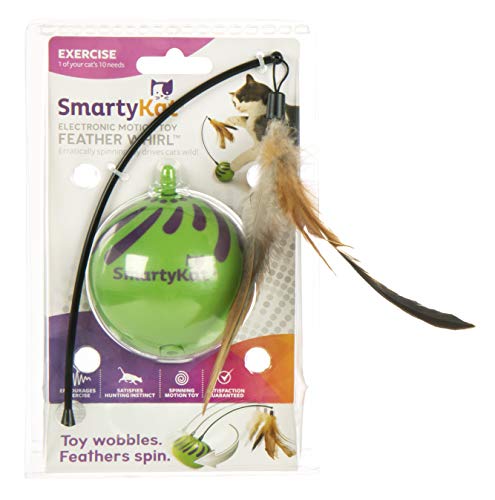 Product Cover SmartyKat Feather Whirl Electronic Motion Cat Toy, As Seen On TV