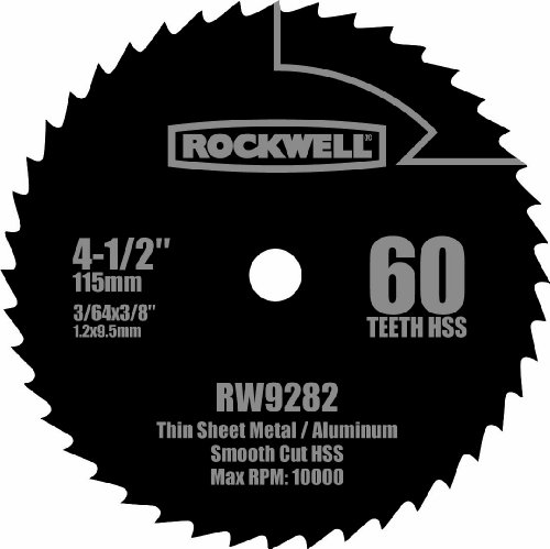 Product Cover Rockwell RW9282 4 1/2-Inch 60T High Speed Steel Compact Circular Saw Blade