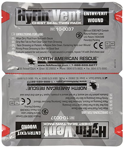 Product Cover North American Rescue Hyfin Vent Chest Seal, 2 Count