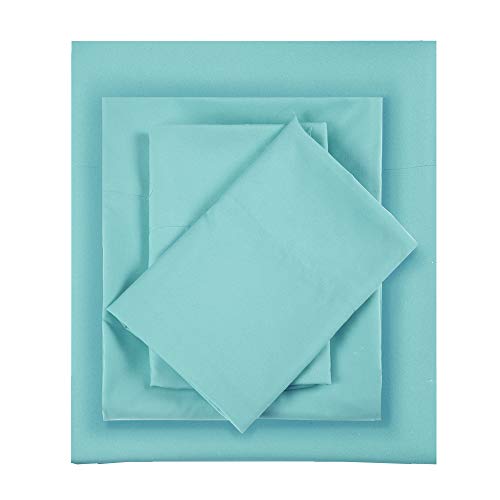 Product Cover Intelligent Design Full Size Sheets, Causal 100% Microfiber Bed Sheets, Blue Sheet Set 4-Piece Include Flat Sheet, Fitted Sheet & 2 Pillowcases
