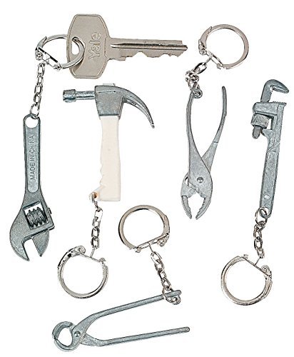 Product Cover Fun Express 12 ~ Metal Mini Tool Key Chains ~ Approx. 2 1/8