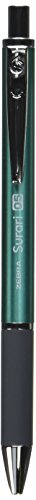 Product Cover Zebra Emulsion Ink Ballpoint Pen Surari 300 0.5mm Point, Blue Green Body (BAS38-BG)