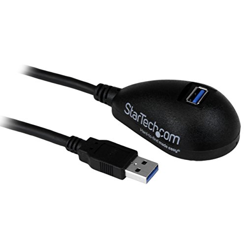 Product Cover StarTech.com 5ft SuperSpeed USB 3.0 Extension Cable for Desktop - STP - USB-A Male to USB-A Female Cable for Computer - Black (USB3SEXT5DKB)