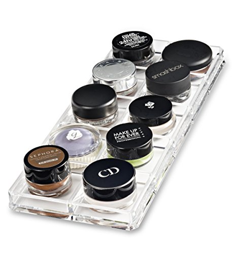 Product Cover byAlegory Acrylic Makeup Organizer Drawer Vanity Tray Fits Eyeshadows Paint Pots Cream Shadows | 10 Space Beauty Cosmetic Storage Container