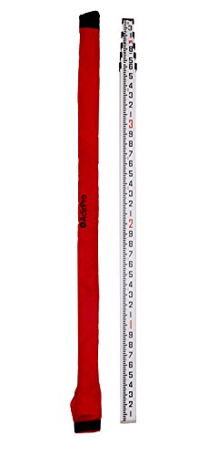 Product Cover AdirPro 16-Foot Aluminum Grade Rod - 10ths, 5 Section telescopic With Carrying Case