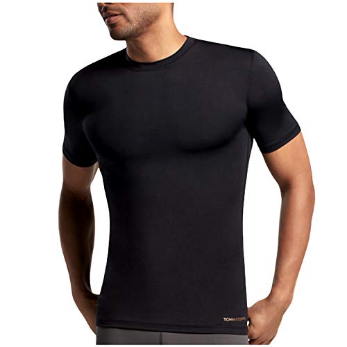 Product Cover Tommie Copper - Men's Core Compression Short Sleeve Crew Neck Shirt - Black - Large