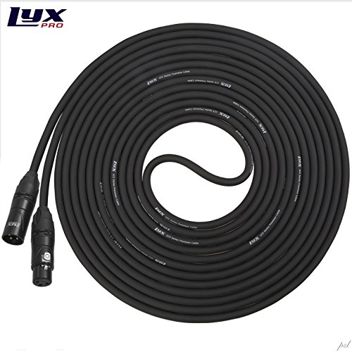Product Cover LyxPro LCS Premium Series 100 ft XLR Microphone Cable for Professional Microphones and Devices, Black