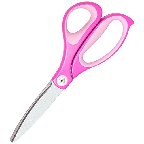 Product Cover Plus Fit Cut Curve Scissors, Large, Pink (35061)