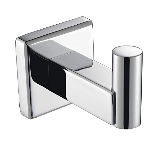 Product Cover Angle Simple GB7808 Bathroom Wall Mounted Coat and Robe Hook, Chrome