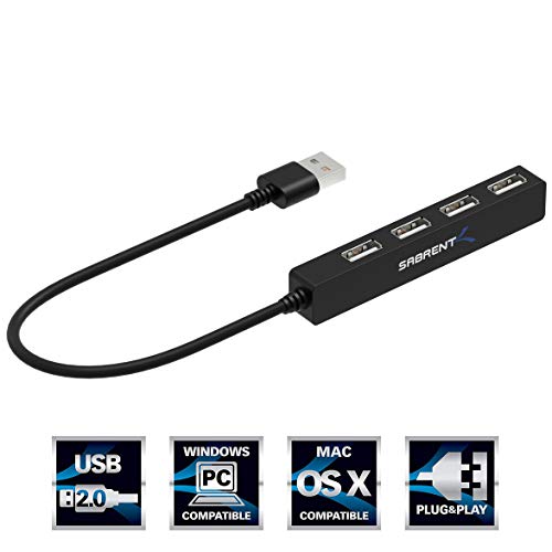 Product Cover Sabrent 4 Port Portable USB 2.0 Hub (9.5