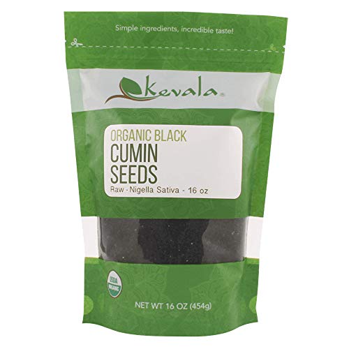 Product Cover Kevala Organic Raw Black Cumin Seeds (Nigella Sativa) 1 Lb